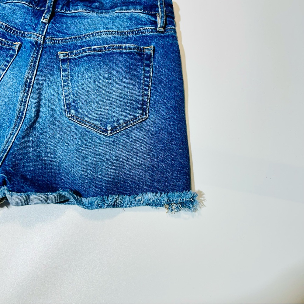 Loft Jean shorts High Rise Jean shorts distressed medium wash women size 25 - Picture 9 of 9